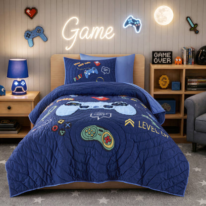Intelligent Design Kids Game 3PCS Quilt Set