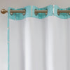 Intelligent Design Total Blackout Metallic Print Grommet Top Curtain Panel