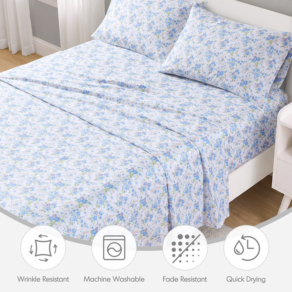 Intelligent Design Printed Microfiber Sheet Set