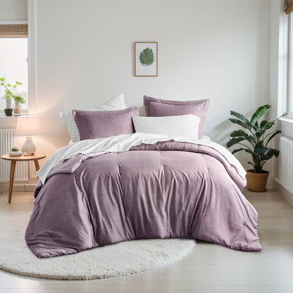 Regency Heights Camden Chambray Print Microfiber Comforter Set with Bed Sheets