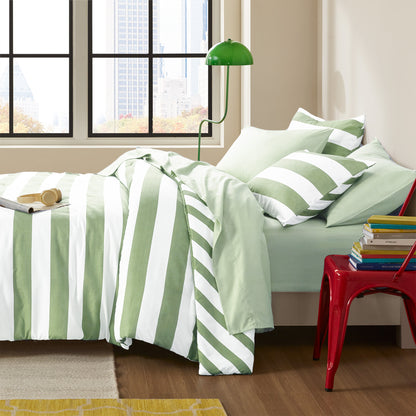 Regency Heights Echo Stripe Textured Print Comforter Set