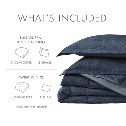 Regency Heights Camden Chambray Print Microfiber Comforter Set