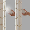 Intelligent Design Total Blackout Metallic Print Grommet Top Curtain Panel