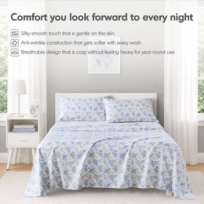 Intelligent Design Printed Microfiber Sheet Set