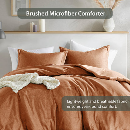 Regency Heights Camden Chambray Print Solid Comforter Set