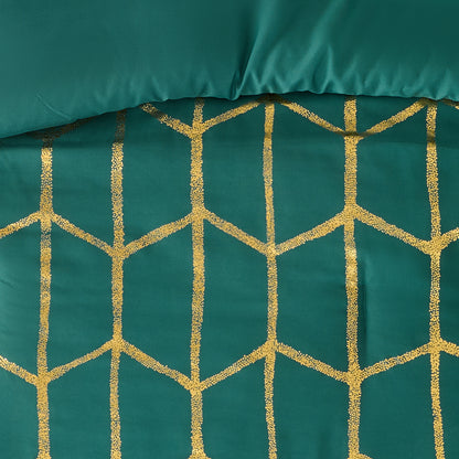 Regency Heights Raina Metallic Printed 3 Comforter Set