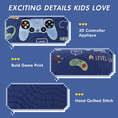 Intelligent Design Kids Game 5PCS Quilt Set