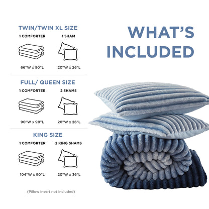 Regency Heights Cord Plush Comforter Set