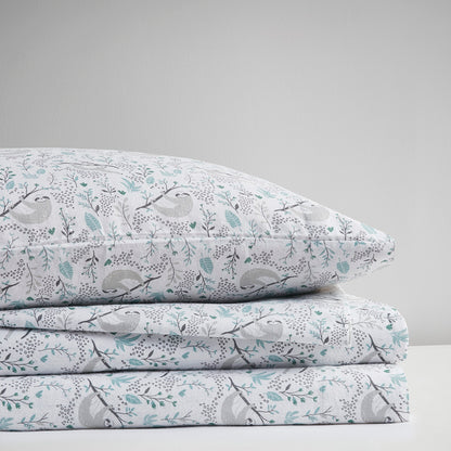 Intelligent Design Cotton Flannel Printed Sheet Set