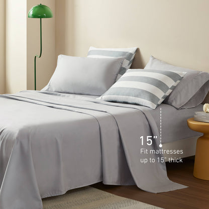 Regency Heights Echo Stripe Textured Print Comforter Set