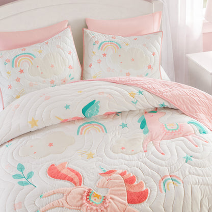 Intelligent Design Kids Unicorn Dream 5PCS Quilt Set