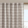 Madison Park Plaid Rod Pocket and Back Tab Curtain Panel with Fleece Lining