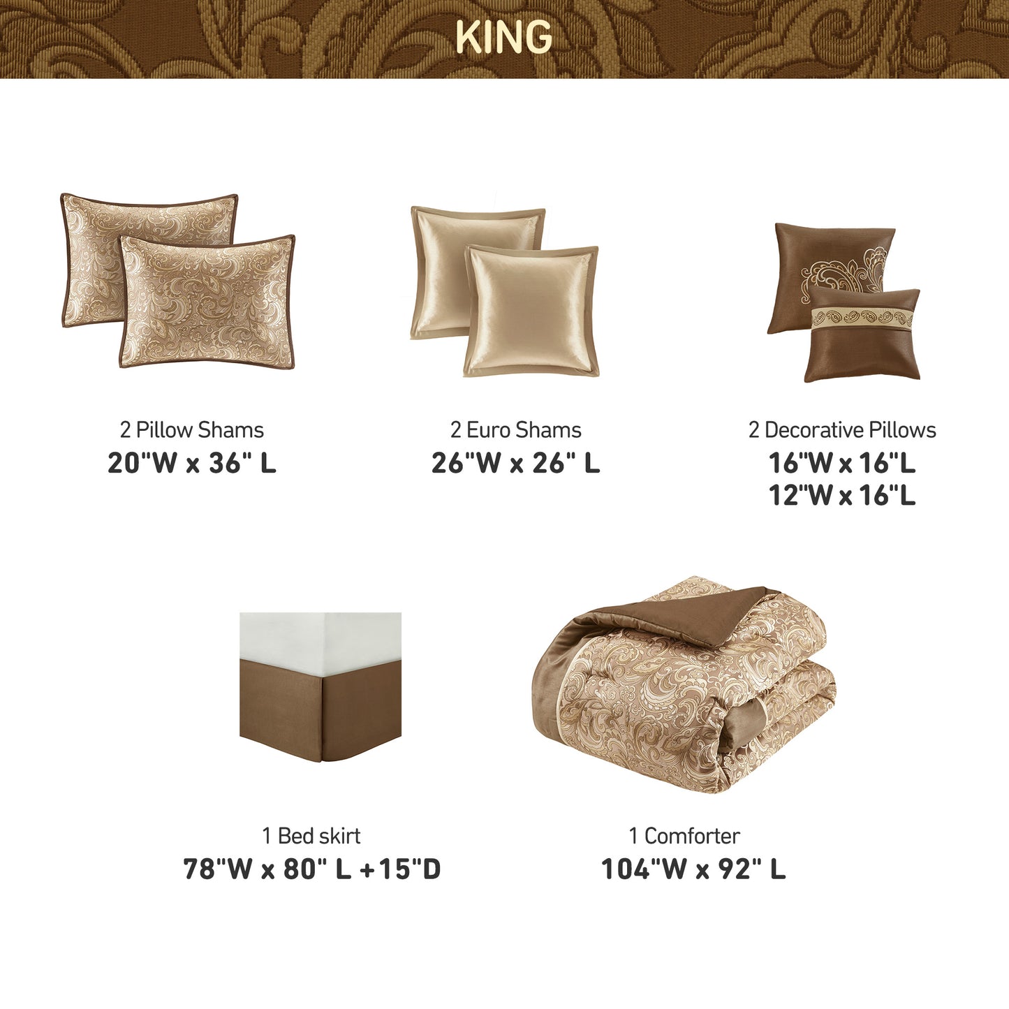 Regency Heights Brystol 8pcs Comforter Set