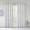 Intelligent Design Total Blackout Metallic Print Grommet Top Curtain Panel