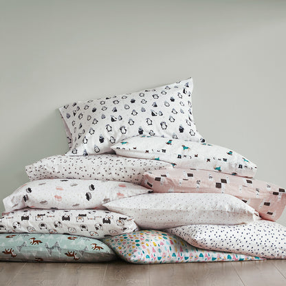 Intelligent Design Cotton Flannel Printed Sheet Set