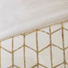 Intelligent Design Metallic Printed Comforter Set