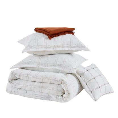 Regency Heights Tessa Waffle Weave Textured Comforter Set
