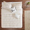 Intelligent Design Metallic Printed Comforter Set