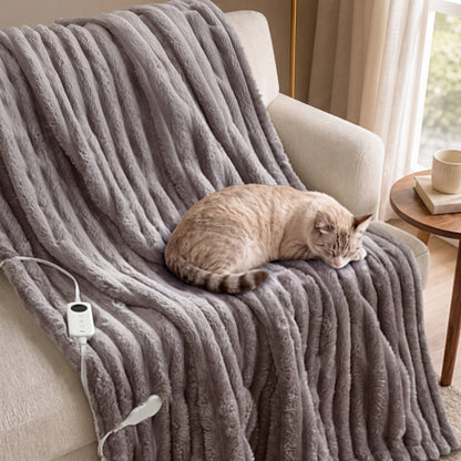 Serta Heated Cord Plush Heated Throw