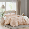 Comfort Spaces Soft Washed Pleated Duvet Cover Set