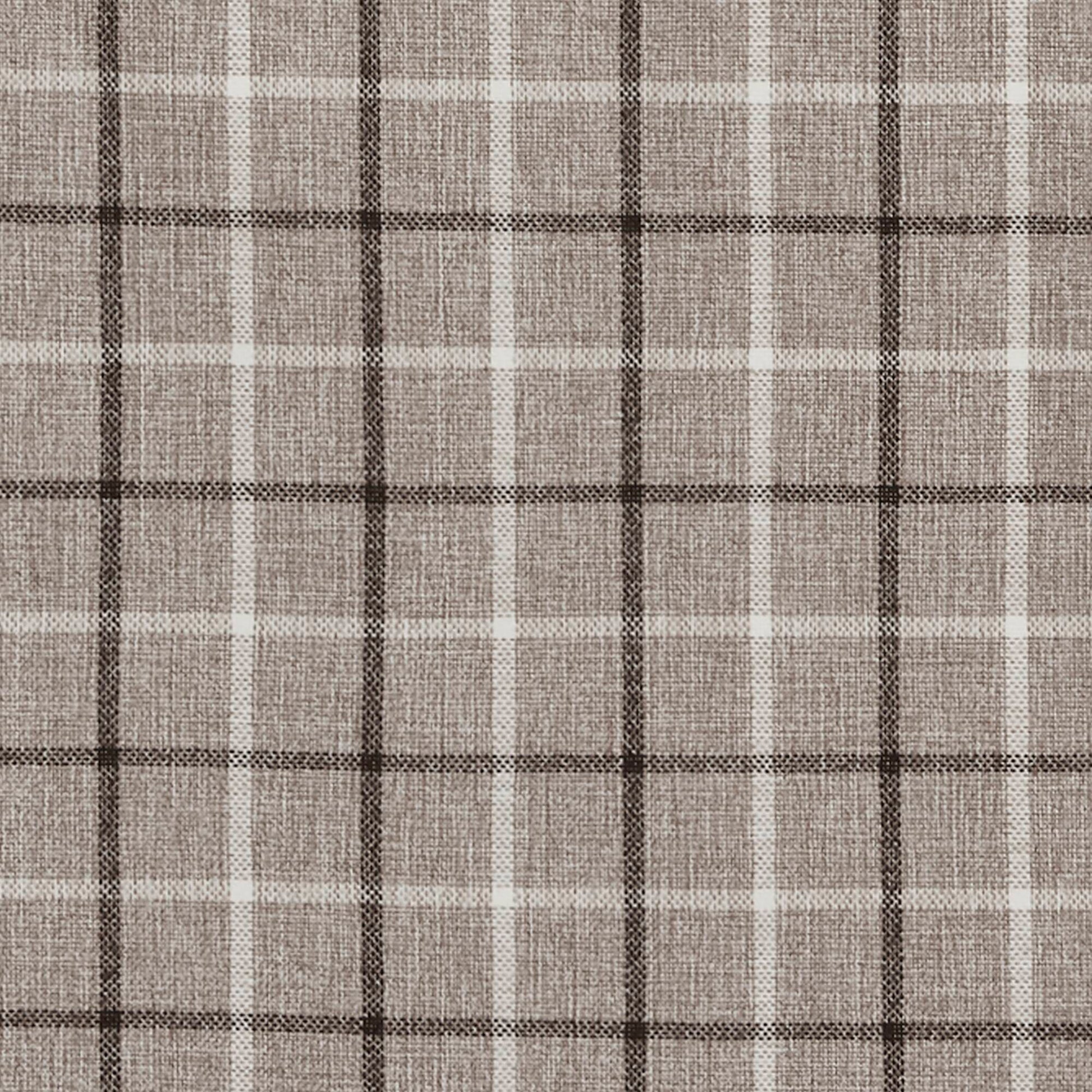 Madison Park Plaid Faux Leather Tab Top Curtain Panel with Fleece Lining