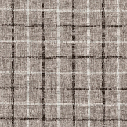 Madison Park Plaid Faux Leather Tab Top Curtain Panel with Fleece Lining