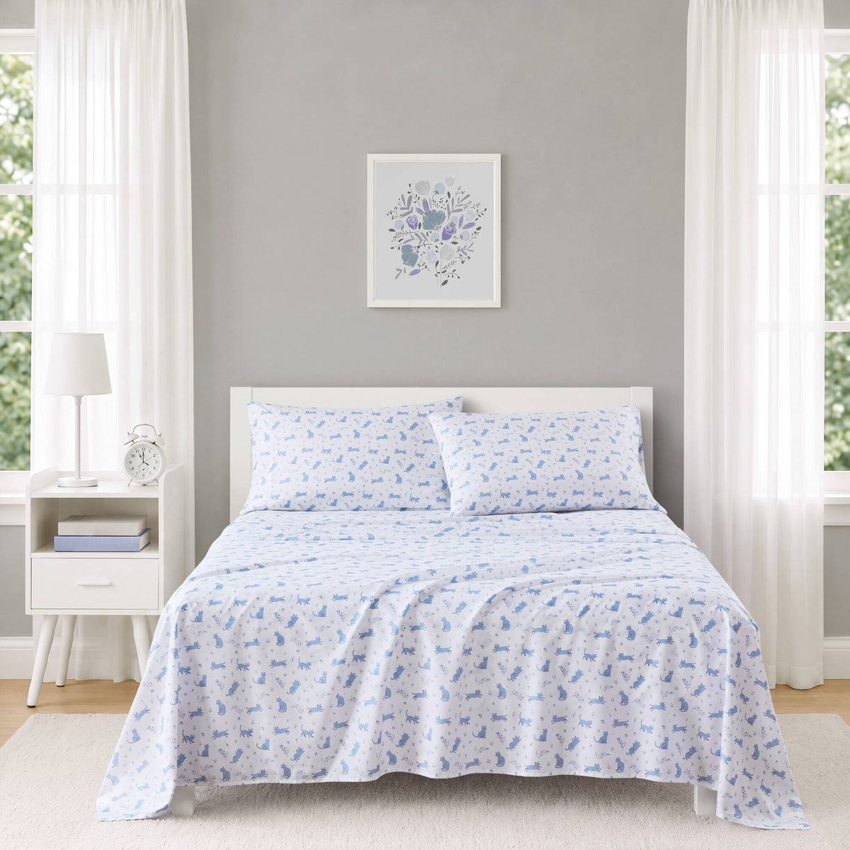 Intelligent Design Printed Microfiber Sheet Set