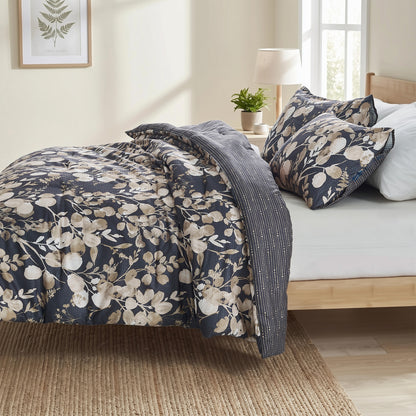 Regency Heights Gabrielle Reversible Floral Botanical Seersucker Comforter Set