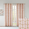 Intelligent Design Total Blackout Metallic Print Grommet Top Curtain Panel