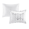 Intelligent Design Metallic Printed Comforter Set