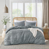 Comfort Spaces Soft Washed Pleated Duvet Cover Set