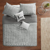 Intelligent Design Metallic Printed Comforter Set