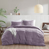 Comfort Spaces Soft Washed Pleated Duvet Cover Set