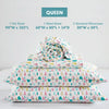 Intelligent Design Cotton Flannel Printed Sheet Set