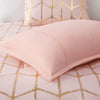 Intelligent Design Metallic Printed Comforter Set