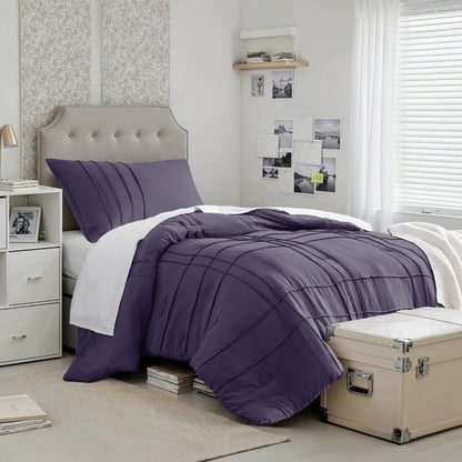 Parker Soft Washed Pleated Comforter Set