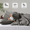 Comfort Spaces Soft Washed Pleated Duvet Cover Set