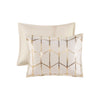 Intelligent Design Metallic Printed Comforter Set