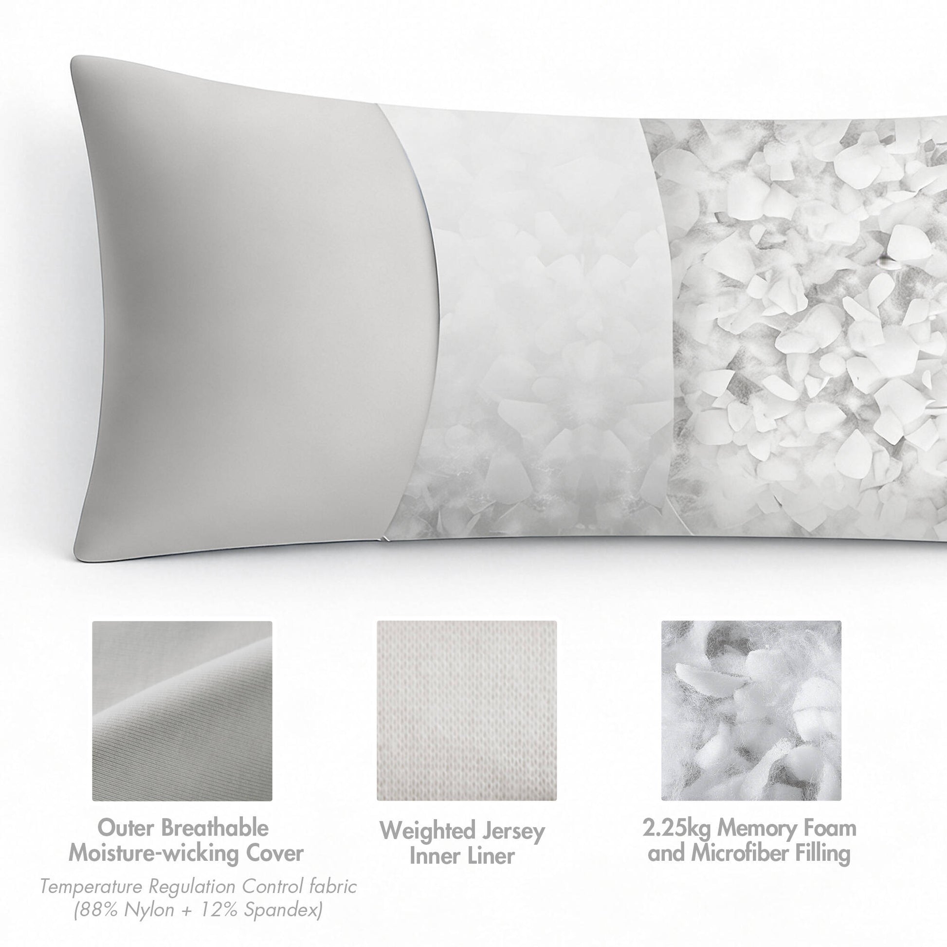 Madison Park Lumi Lumi cooling body pillow