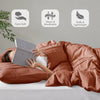 Comfort Spaces Soft Washed Pleated Duvet Cover Set