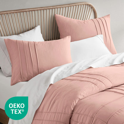 Parker Soft Washed Pleated Comforter Set