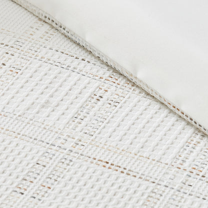 Regency Heights Tessa Waffle Weave Textured Duvet Cover Set