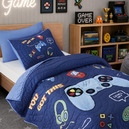 Intelligent Design Kids Game 3PCS Quilt Set