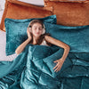 Intelligent Design Velvet Comforter Set with Throw Pillow