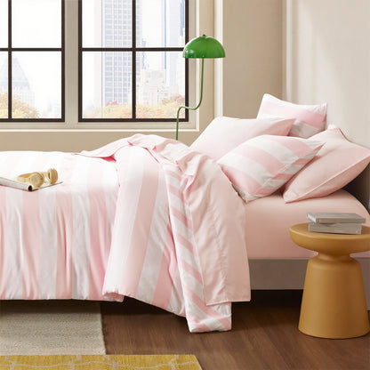Regency Heights Echo Stripe Textured Print Comforter Set