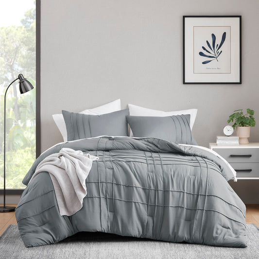 Regency Heights Porter Soft Washed Pleated Comforter Set