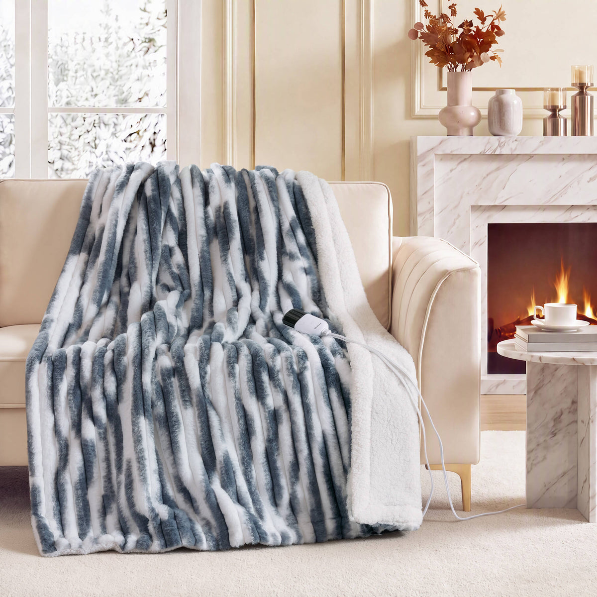 Beautyrest Heated Zuri Luxe Heated Throw