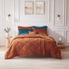Intelligent Design Velvet Comforter Set with Throw Pillow
