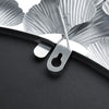 Martha Stewart Eden Silver Gingko Leaf Round Wall Mirror 30.5"