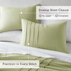 Comfort Spaces Soft Washed Pleated Duvet Cover Set